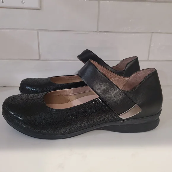 Dansko Audrey Mary Jane Black Leather Shoes Size 41 | 10.5 - 11 - Picture 10 of 16